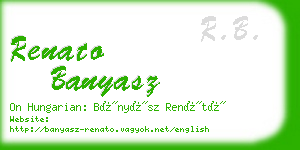 renato banyasz business card